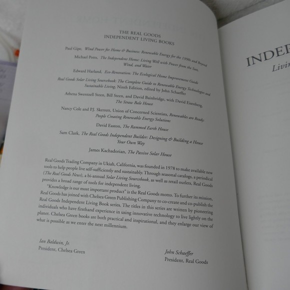 The Independent Home: Living Well with Power from the Sun, Wind, and Water Book - Picture 10 of 16